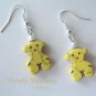 AdorableYellow Teddy Bears, Magnesite Shape Earrings, #TrendyTreasuresByRamona