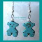 Turquoise Teddy Bears, Adorable Magnesite Shape Earrings, #TrendyTreasuresByRamona