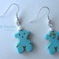 Turquoise Teddy Bears, Adorable Magnesite Shape Earrings, #TrendyTreasuresByRamona
