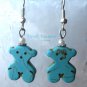 Turquoise Teddy Bears, Adorable Magnesite Shape Earrings, #TrendyTreasuresByRamona