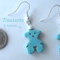 Turquoise Teddy Bears, Adorable Magnesite Shape Earrings, #TrendyTreasuresByRamona