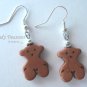 Brown Teddy Bears, Adorable Magnesite Shape Earrings, #TrendyTreasuresByRamona