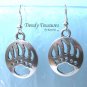 Badger Claw Print Cut-out Earrings,Tibet Silver, Charms, #TrendyTreasuresByRamona,