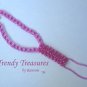 Hot Pink Crystals,Glass Pearls Slave Bracelet,Original,Mel B,Heidi Klume