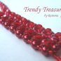 Bright Red Crystals,Glass Pearls Slave Bracelet,Original,Mel B,Heidi Klume