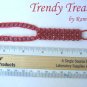 Bright Red Crystals,Glass Pearls Slave Bracelet,Original,Mel B,Heidi Klume