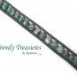 Forest Green Gemstone & Leatherette Wrap Bracelet, Pop Style, #TrendyTreasuresByRamona