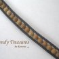 Light Brown Gemstone & Leatherette Wrap Bracelet, Pop Style, #TrendyTreasuresByRamona