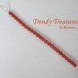 Orange Gemstone & White Hemp Wrap Bracelet, Pop Style, #TrendyTreasuresByRamona