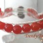 Orange Gemstone & White Hemp Wrap Bracelet, Pop Style, #TrendyTreasuresByRamona
