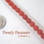 Orange Gemstone & White Hemp Wrap Bracelet, Pop Style, #TrendyTreasuresByRamona