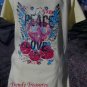 Peace Love Heart Design,Bling Rhinestone Embellished T-shirt,New,Yellow,#TrendyTreasuresByRamona