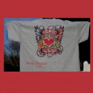 "Look After My Heart" Bling Rhinestone Embellished T-shirt,New,Ash Gray,#TrendyTreasuresByRamona