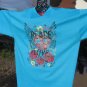 Peace Love Heart Design,Bling Rhinestone Embellished T-shirt,New,Turquoise,#TrendyTreasuresByRamona