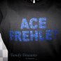 Ace Frehley, Original Design Bling Glitter Embellished T-shirt, New, Ace Frehley, KISS