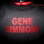 Gene Simmons, Original Design Bling Glitter Embellished T-shirt, New, Gene Simmons, KISS