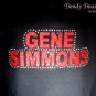 Gene Simmons, Original Design Rhinestones & Glitter Embellished T-shirt, KISS