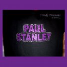 Paul Stanley, Original Design Rhinestones & Glitter Embellished T-shirt, KISS
