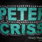 Peter Criss, Original Design Rhinestones & Glitter Embellished T-shirt, KISS