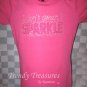 Bling Rhinestone Embellished T-shirt, New, Hot Pink, "I Don't Sweat, I SPARKLE"