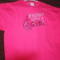 Bling Rhinestone Embellished T-shirt,New,Fight, Boxing Gloves Design, Breast Cancer