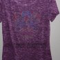Purple Burn-Out T-shirt, Blinged-out Sugar Skull, Day of the Dead, Exclusive Design