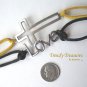Yellow,Black, & Silver Infinity Bracelet, Sideways Cross Charm, #TrendyTreasuresByRamona