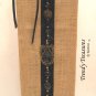Wine Gift Bag, Hand-decorated, Black Jewels, Heavy-duty Jute, Strong Handles