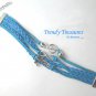 Blue Infinity Bracelet, Anchor, Music Note with Skull, Silver, #TrendyTreasuresByRamona