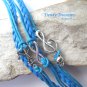 Blue Infinity Bracelet, Anchor, Music Note with Skull, Silver, #TrendyTreasuresByRamona