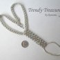 BareFoot Sandal,Silver Crystals, Ankle Bracelet, Beach, #TrendyTreasuresByRamona