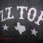 Z Z Top Logo, Bling Glitter Embellished  Burnout Style T-shirt, New