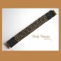 Black Tribal Design Woven Bracelet, Original Design,#TrendyTreasuresByRamona,