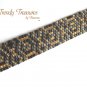 Black Tribal Design Woven Bracelet, Original Design,#TrendyTreasuresByRamona,