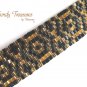Black Tribal Design Woven Bracelet, Original Design,#TrendyTreasuresByRamona,