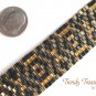 Black Tribal Design Woven Bracelet, Original Design,#TrendyTreasuresByRamona,