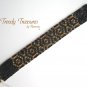 Black Tribal Design Woven Bracelet, Original Design,#TrendyTreasuresByRamona,