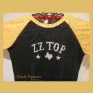 Z Z Top Logo, Bling Glitter Embellished  Burnout Style T-shirt, New