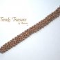 Lacy Gold & Light Purple Crystals Woven Bracelet,One-of-a-Kind,#TrendyTreasuresByRamona