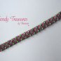Lime Green Pearls & Crystals Woven Bracelet,Mother's Day Special,#TrendyTreasuresByRamona