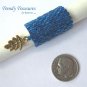Large Bright Blue, Dreadlock Bead, Dread Sleeve, Leaf Charm, Stock 538 #TrendyTreasuresByRamona