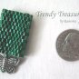 Emerald Green, Dreadlock Sleeve, Dread Bead, Charm Dangle, Stock 558 #TrendyTreasuresByRamona