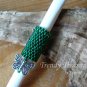 Emerald Green, Dreadlock Sleeve, Dread Bead, Charm Dangle, Stock 558 #TrendyTreasuresByRamona