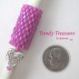 Turquoise-lined Pink Dreadlock Sleeve, Dread Bead, Butterfly, Stock 536 #TrendyTreasuresByRamona