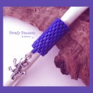 Ocean Blue Dreadlock Bead, Dread Sleeve, Gecko Charm, Stock 532 #TrendyTreasuresByRamona