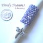 Iridescent Purple Dreadlock Bead, Dragonfly Charm, Dread Sleeve, Stock531 #TrendyTreasuresByRamona
