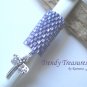 Iridescent Purple Dreadlock Bead, Dragonfly Charm, Dread Sleeve, Stock531 #TrendyTreasuresByRamona