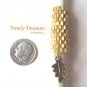 Matte Gold, Dreadlock Bead, Dread Sleeve, Goldtone Charm, Stock 537 #TrendyTreasuresByRamona