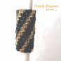 Sparkling Gold, Shiny Black Spiral, Dreadlock Sleeve, Dread Bead, #TrendyTreasuresByRamona