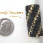 Sparkling Gold, Shiny Black Spiral, Dreadlock Sleeve, Dread Bead, #TrendyTreasuresByRamona